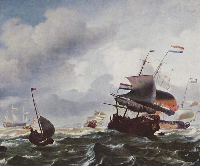 Ludolf Bakhuizen Schiffe im Sturm Germany oil painting art